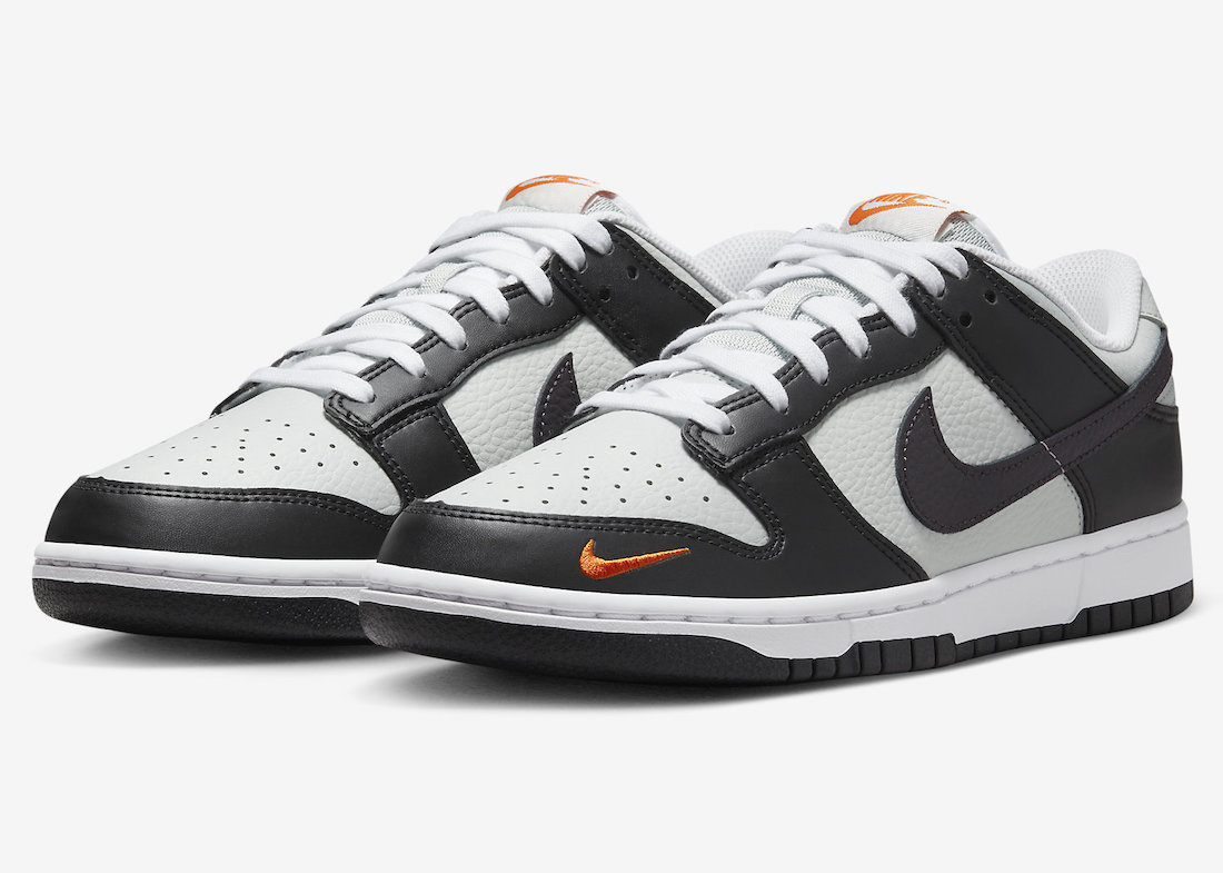 Nike Dunk Low Black Grey Orange FN7808-001 Release Date